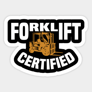 Forklift Certified Sticker